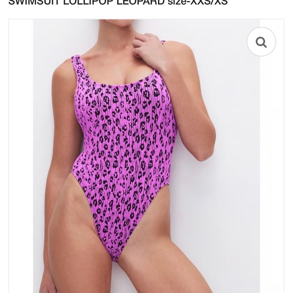 Good American lollipop Leopard One Piece Swimsuit. Free shipping